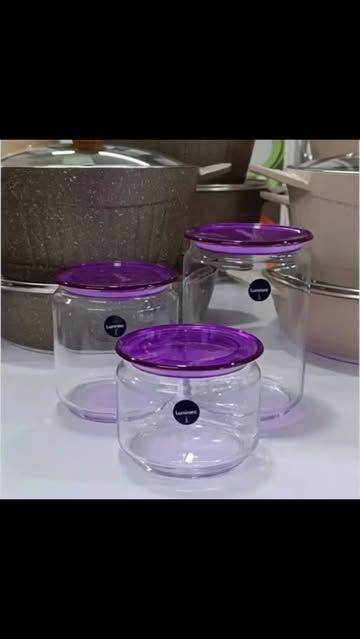 بانکه ۳ عددی لومینارک درب طوسی و بنفش و شیشه